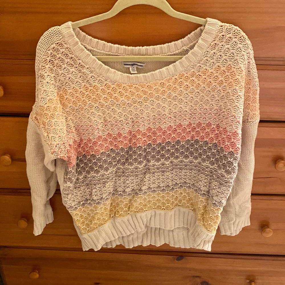 Multi colored American eagle sweater